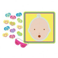 Baby Shower Pin the Pacifier / Dummy on the Baby Game